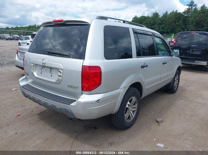 2004 Honda Pilot Ex VIN: 2HKYF18494H558694 Lot: 39584312