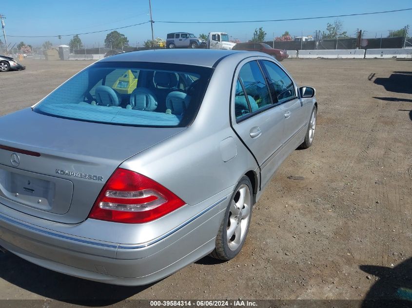 2004 Mercedes-Benz C 230 230K Sport Sedan VIN: WDBRF40J64A622560 Lot: 39584314