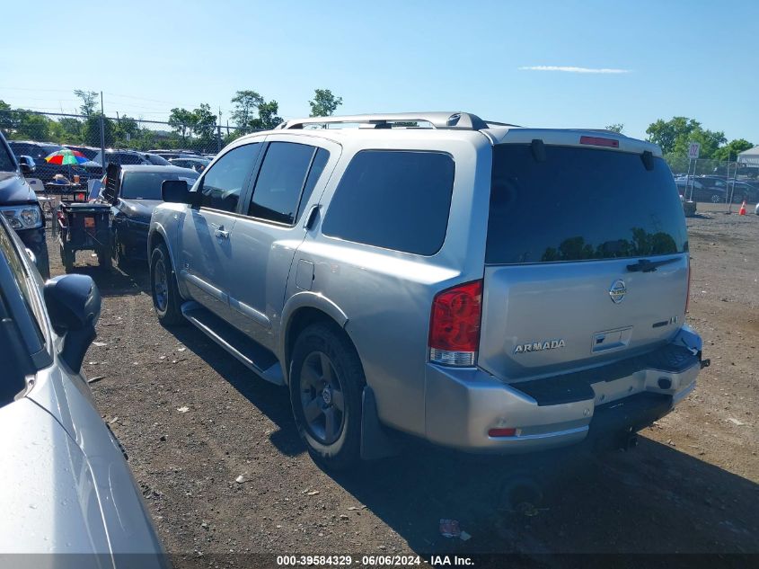 2009 Nissan Armada Se/Le VIN: 5N1BA08D49N605874 Lot: 39584329