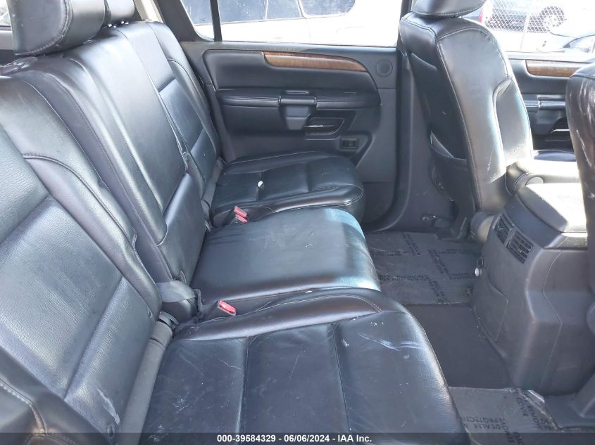 2009 Nissan Armada Se/Le VIN: 5N1BA08D49N605874 Lot: 39584329