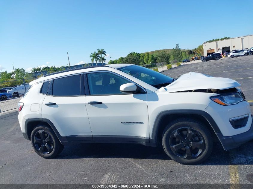 2021 Jeep Compass Latitude Fwd VIN: 3C4NJCBB2MT505159 Lot: 39584342