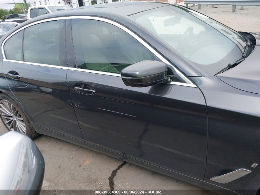 2019 BMW 530E Iperformance VIN: WBAJA9C57KB398678 Lot: 39584369