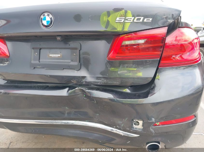 2019 BMW 530E Iperformance VIN: WBAJA9C57KB398678 Lot: 39584369