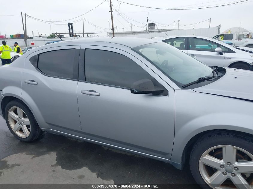 2013 Dodge Avenger Se VIN: 1C3CDZAB2DN665260 Lot: 39584370