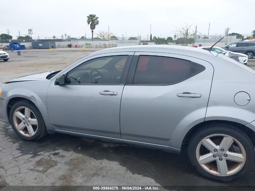 2013 Dodge Avenger Se VIN: 1C3CDZAB2DN665260 Lot: 39584370