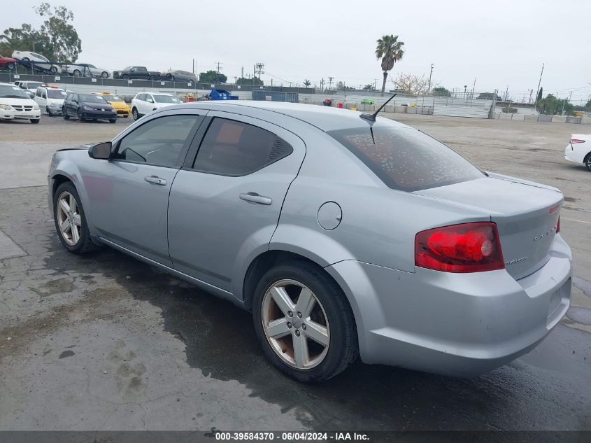 2013 Dodge Avenger Se VIN: 1C3CDZAB2DN665260 Lot: 39584370