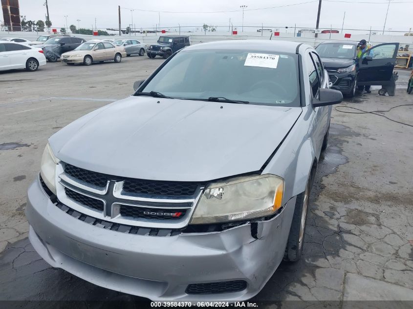 2013 Dodge Avenger Se VIN: 1C3CDZAB2DN665260 Lot: 39584370