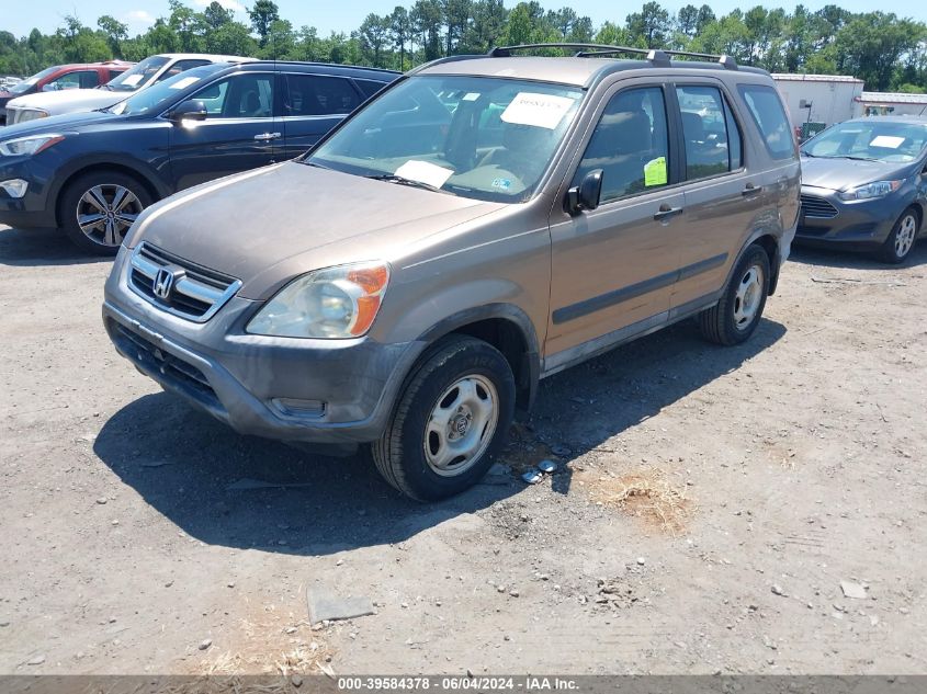 2002 Honda Cr-V Lx VIN: JHLRD68492C019852 Lot: 39584378