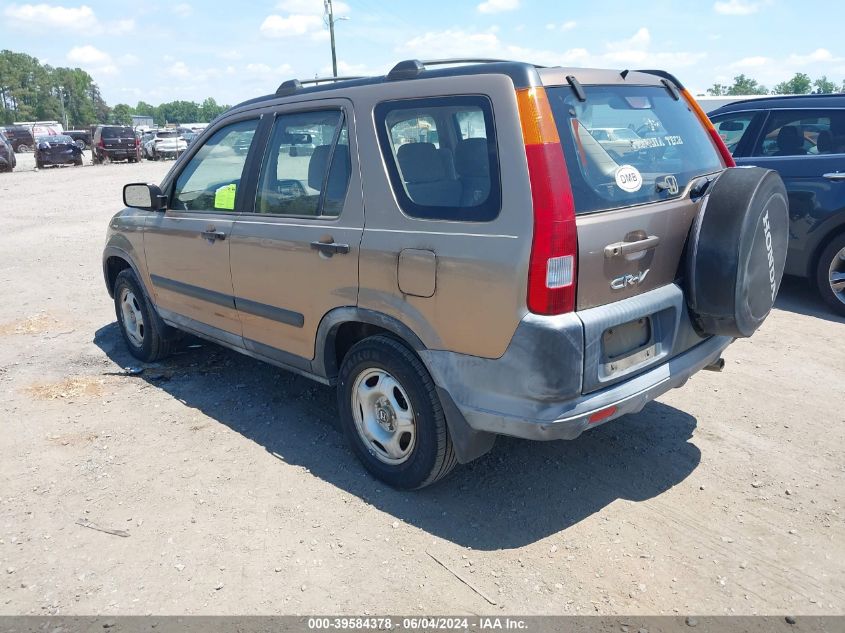 2002 Honda Cr-V Lx VIN: JHLRD68492C019852 Lot: 39584378