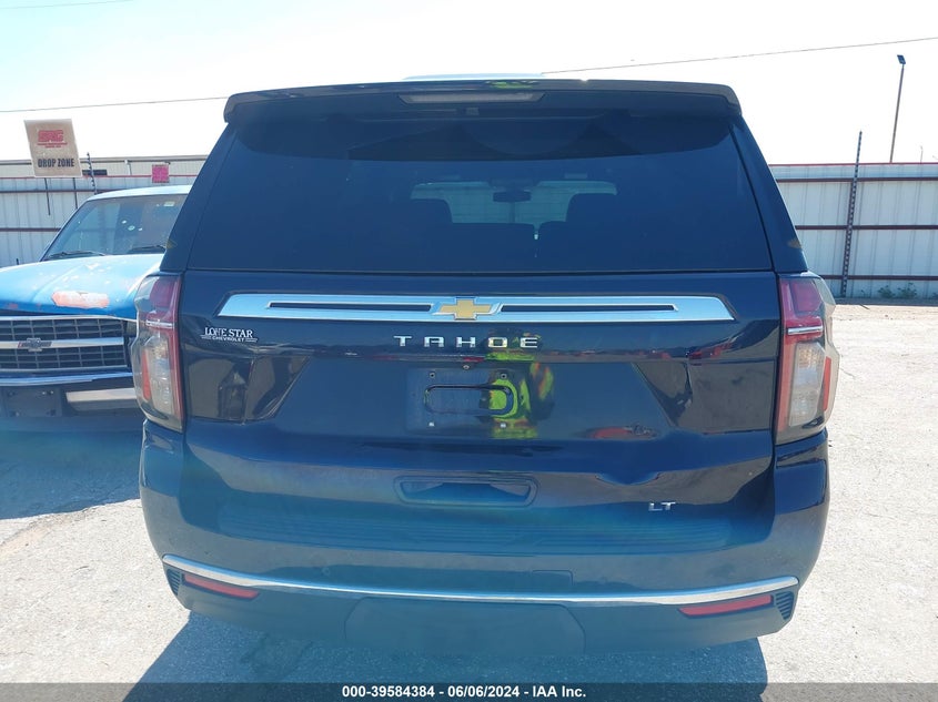 2021 Chevrolet Tahoe C1500 Lt VIN: 1GNSCNKD6MR139927 Lot: 39584384