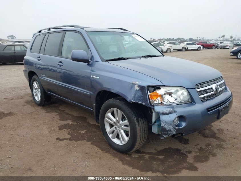 2007 Toyota Highlander Hybrid Limited V6 VIN: JTEDW21A070020984 Lot: 39584385