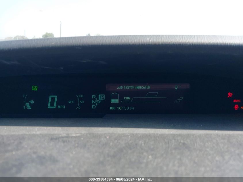 2010 Toyota Prius Iv VIN: JTDKN3DU1A5012252 Lot: 39584394