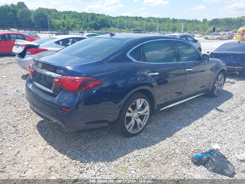 2018 Infiniti Q70L 3.7X Luxe VIN: JN1BY1PR2JM370309 Lot: 39584399