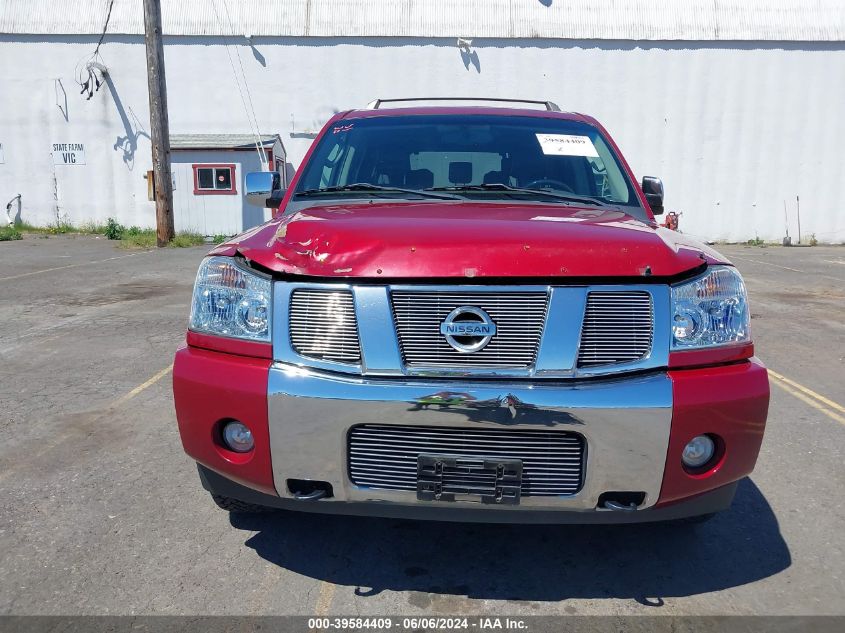 2005 Nissan Armada Le VIN: 5N1AA08B95N712939 Lot: 39584409