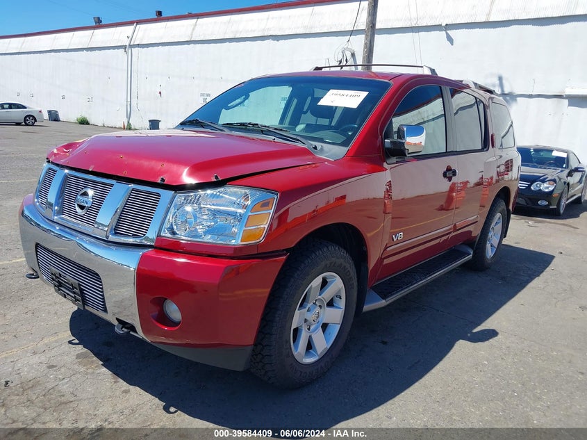 2005 Nissan Armada Le VIN: 5N1AA08B95N712939 Lot: 39584409