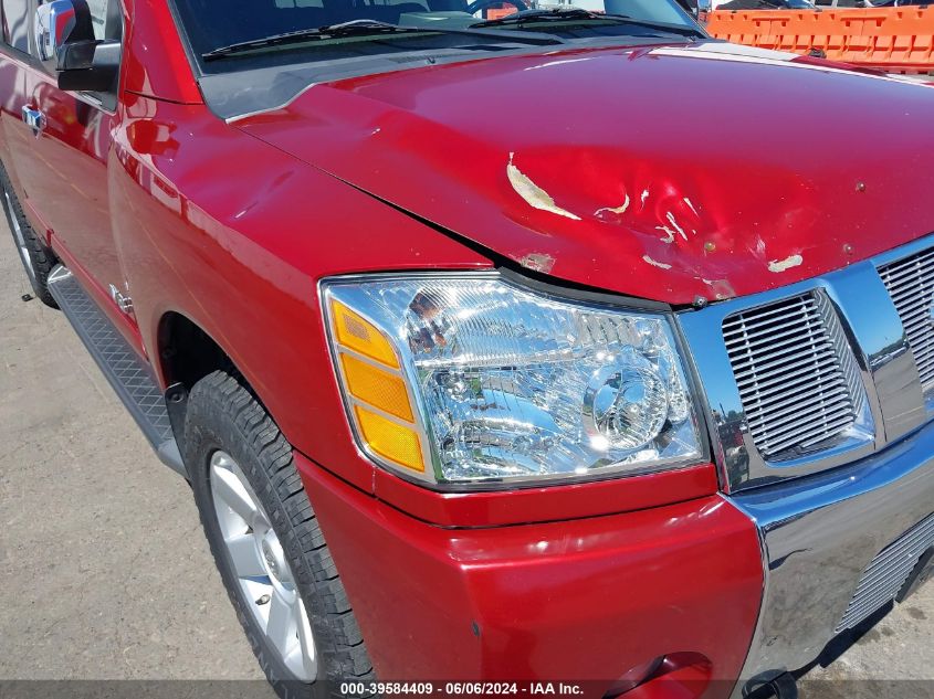 2005 Nissan Armada Le VIN: 5N1AA08B95N712939 Lot: 39584409