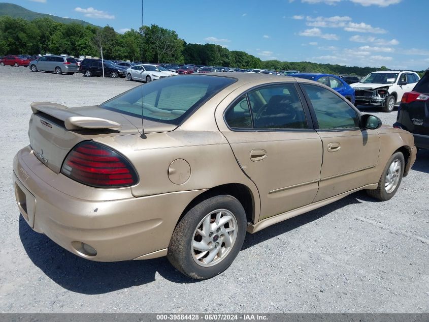 2004 Pontiac Grand Am Se1 VIN: 1G2NF52E84C254462 Lot: 39584428