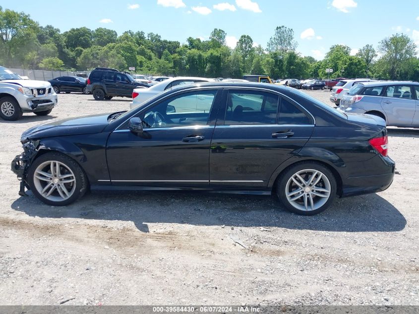 2013 Mercedes-Benz C 250 Luxury/Sport VIN: WDDGF4HB9DR294368 Lot: 39584430