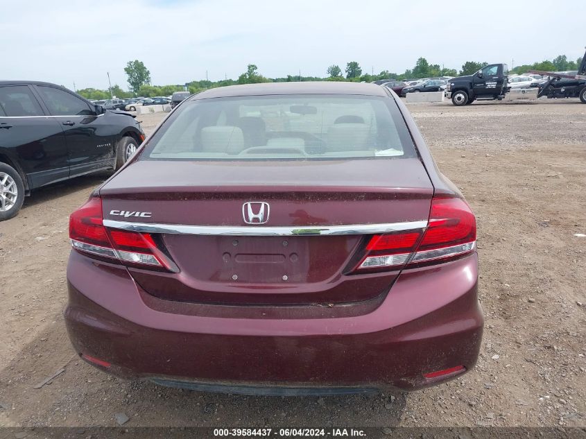 2015 Honda Civic Lx VIN: 19XFB2F59FE030228 Lot: 39584437