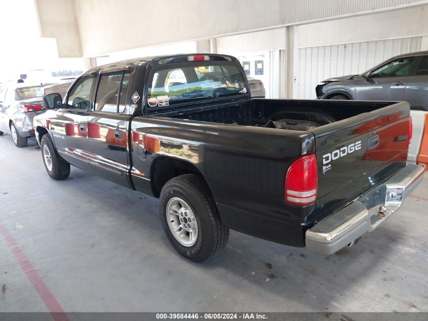 2000 Dodge Dakota Slt/Sport VIN: 1B7GL2AN7YS783913 Lot: 39584446