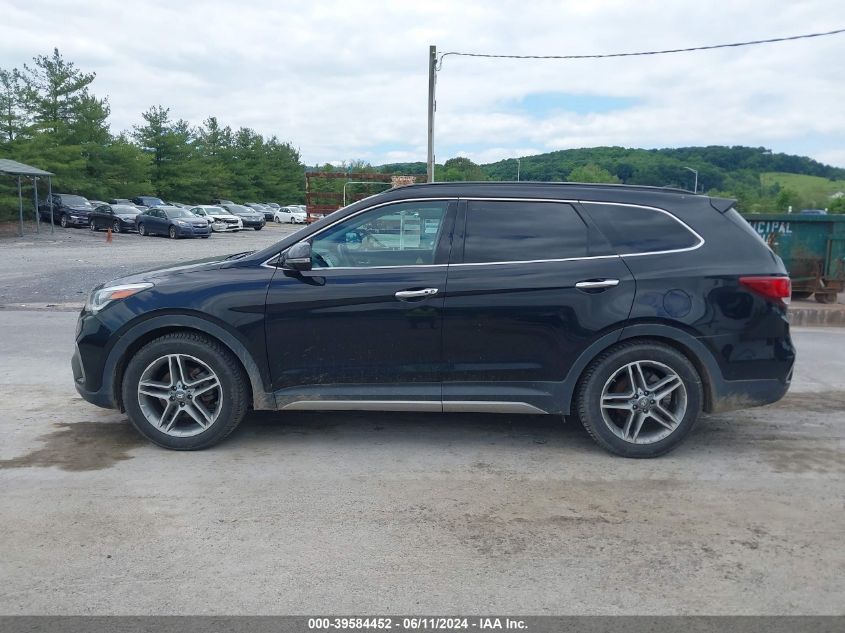 2017 Hyundai Santa Fe Limited Ultimate VIN: KM8SR4HF3HU237905 Lot: 39584452