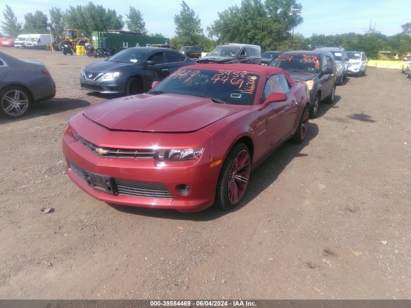 2015 Chevrolet Camaro 1Lt VIN: 2G1FD3D36F9293298 Lot: 39584469