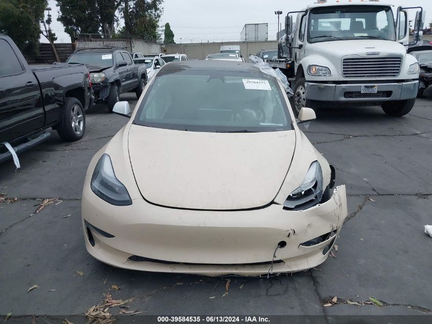 2021 Tesla Model 3 Standard Range Plus Rear-Wheel Drive VIN: 5YJ3E1EA9MF093906 Lot: 39584535