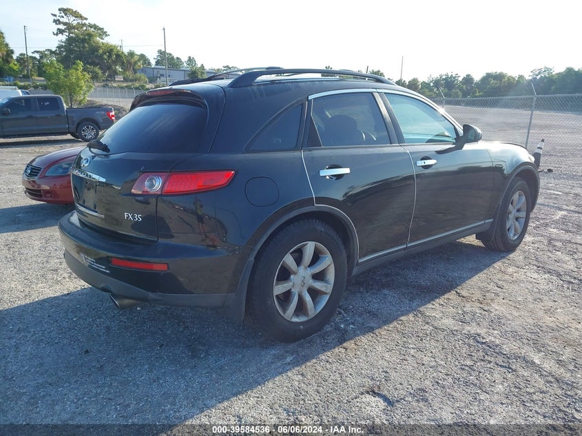 2005 Infiniti Fx35 VIN: JNRAS08U55X109252 Lot: 39584536