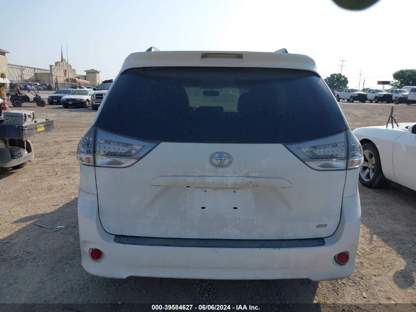 2015 Toyota Sienna Se 8 Passenger VIN: 5TDXK3DC6FS545205 Lot: 39584627