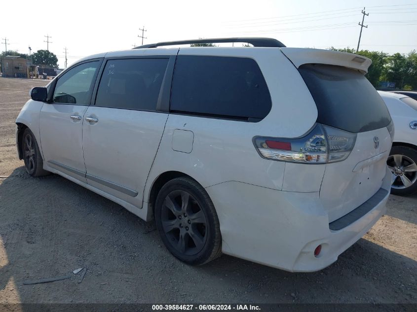 2015 Toyota Sienna Se 8 Passenger VIN: 5TDXK3DC6FS545205 Lot: 39584627