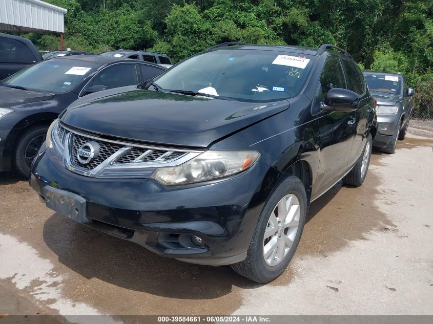 2011 Nissan Murano Sl VIN: JN8AZ1MW4BW174334 Lot: 39584661