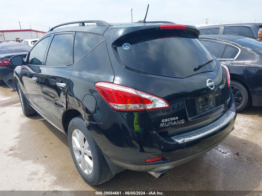 2011 Nissan Murano Sl VIN: JN8AZ1MW4BW174334 Lot: 39584661