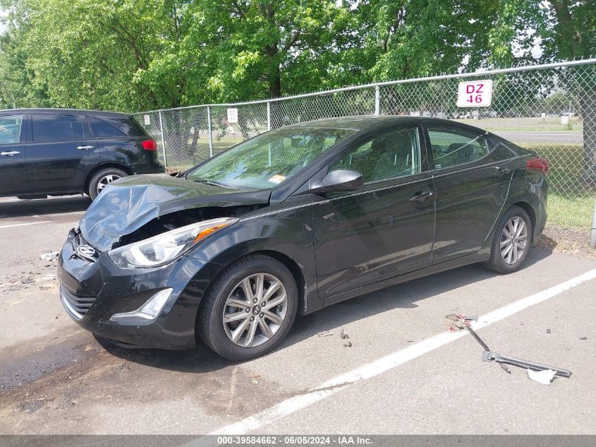 KMHDH4AE8FU415558 2015 HYUNDAI ELANTRA - Image 2