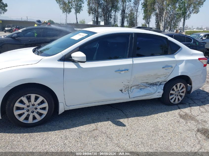 2015 Nissan Sentra S VIN: 3N1AB7AP4FY349263 Lot: 39584735