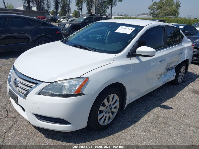 2015 Nissan Sentra S VIN: 3N1AB7AP4FY349263 Lot: 39584735