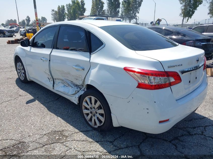 2015 Nissan Sentra S VIN: 3N1AB7AP4FY349263 Lot: 39584735