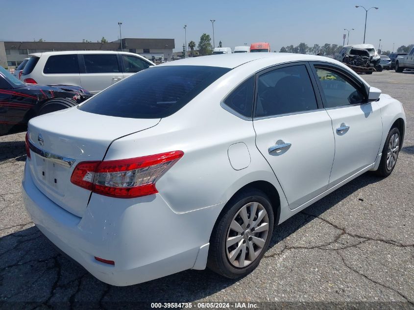 2015 Nissan Sentra S VIN: 3N1AB7AP4FY349263 Lot: 39584735