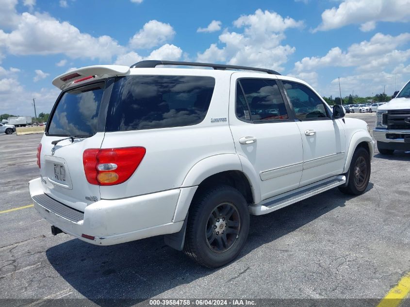 2003 Toyota Sequoia Limited V8 VIN: 5TDZT38A63S140259 Lot: 39584758