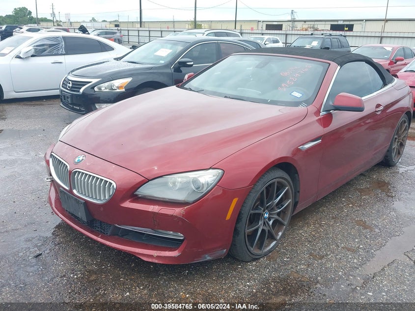2012 BMW 650I VIN: WBALZ3C50CDL71911 Lot: 39584765