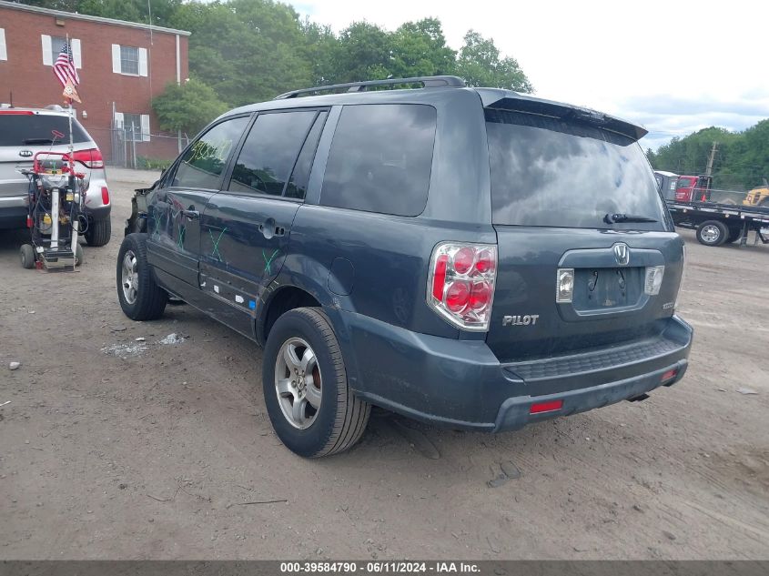 2006 Honda Pilot Ex-L VIN: 2HKYF18516H558071 Lot: 39584790