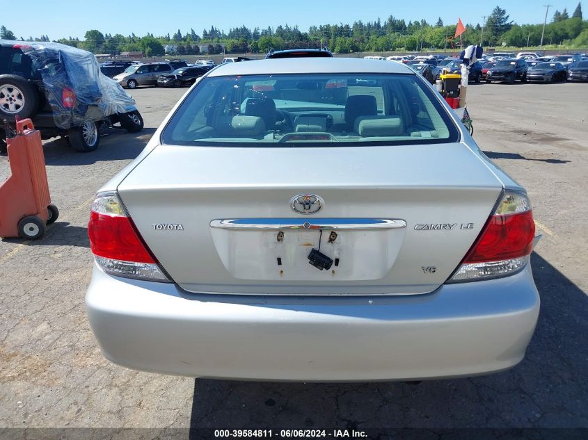 2005 Toyota Camry Le V6 VIN: 4T1BF30K35U592144 Lot: 39584811