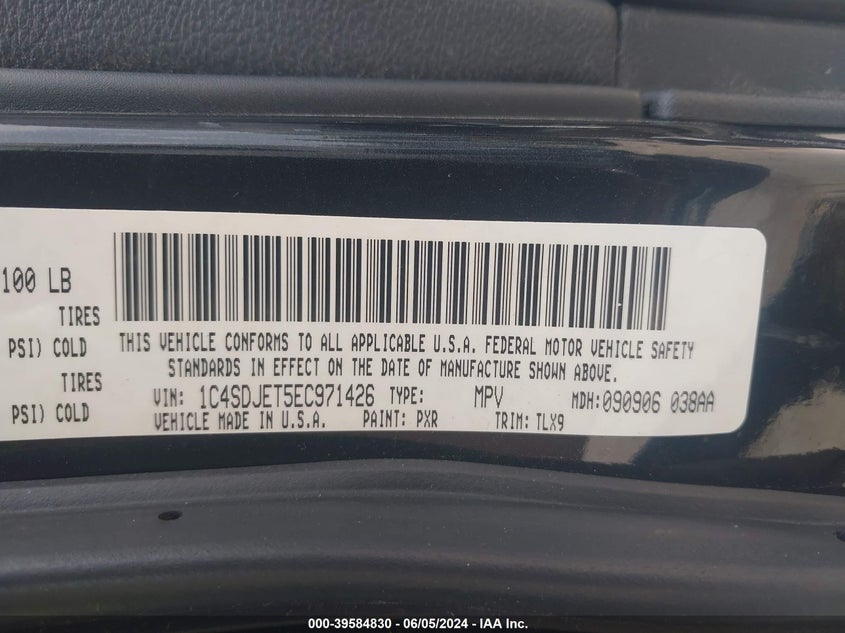 2014 DODGE DURANGO CITADEL - 1C4SDJET5EC971426