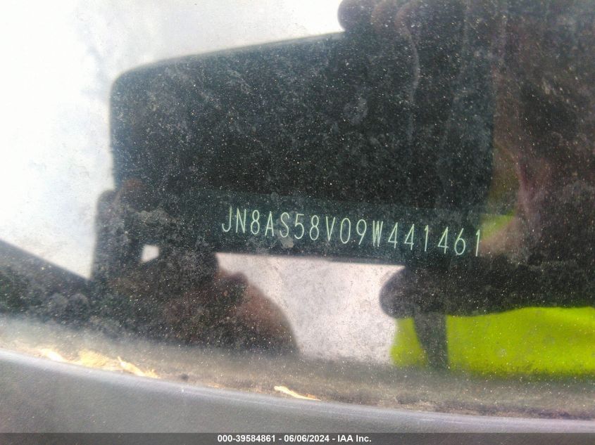 2009 Nissan Rogue S/Sl VIN: JN8AS58V09W441461 Lot: 39584861