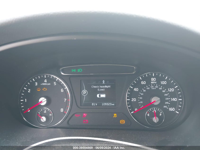 2016 Kia Sorento 2.4L L VIN: 5XYPG4A30GG150091 Lot: 39584869