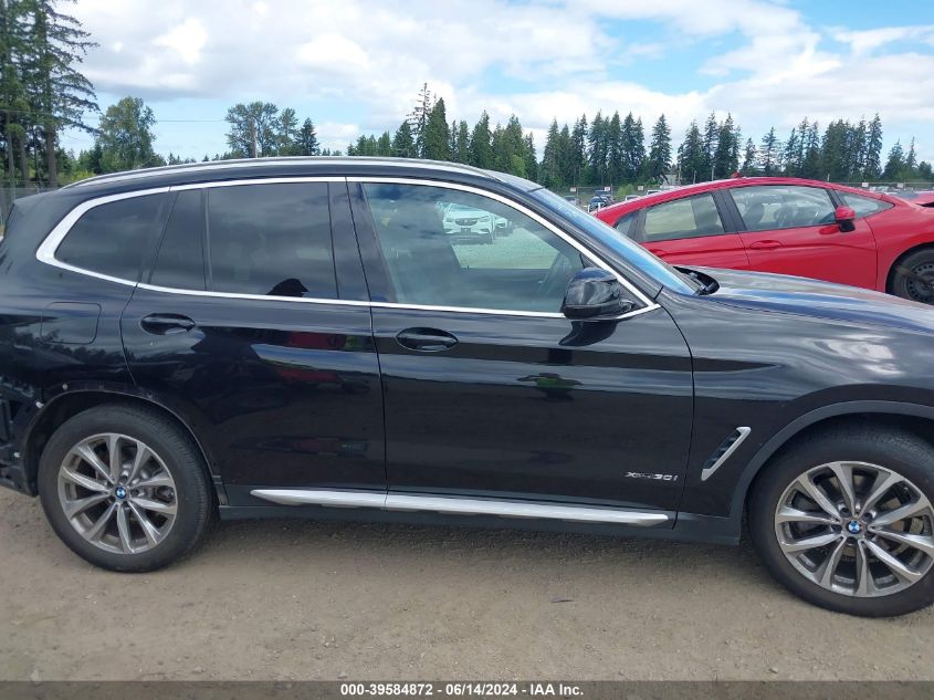 2018 BMW X3 xDrive30I VIN: 5UXTR9C59JLD60495 Lot: 39584872