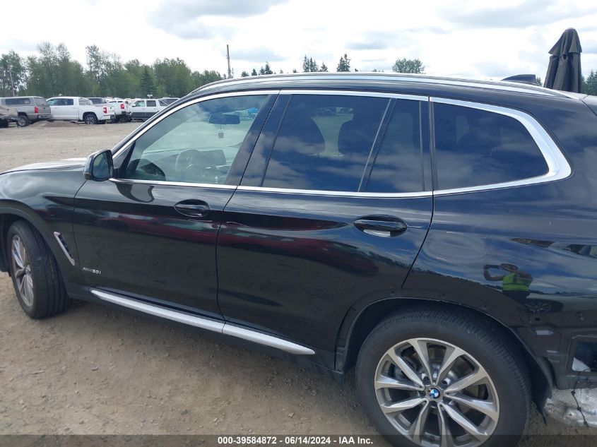 2018 BMW X3 xDrive30I VIN: 5UXTR9C59JLD60495 Lot: 39584872