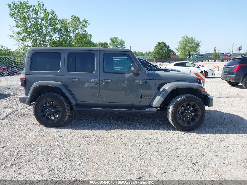 2022 Jeep Wrangler Unlimited High Altitude 4X4 VIN: 1C4HJXEGXNW185290 Lot: 39584876