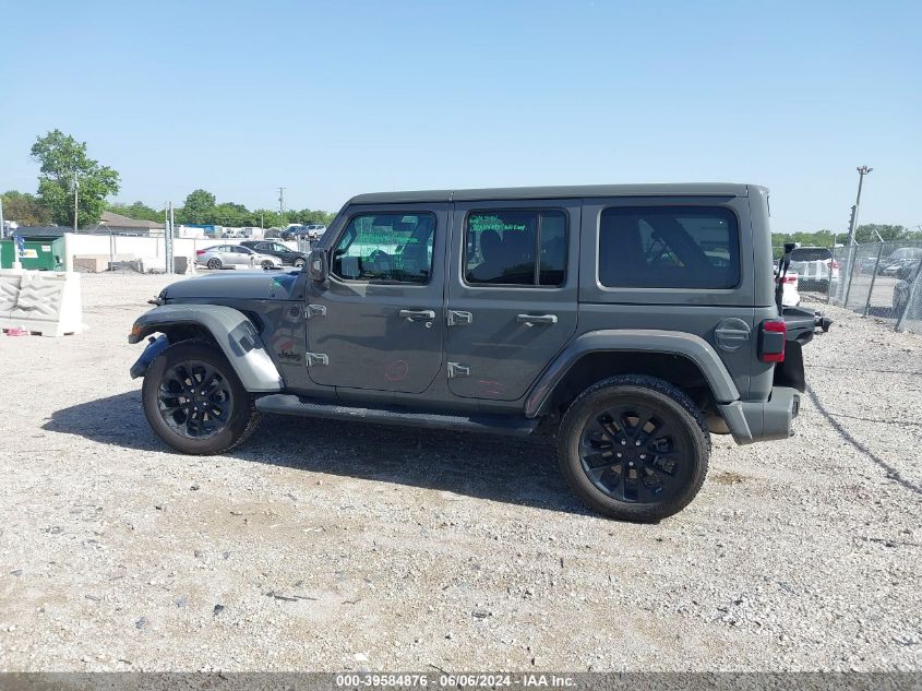 2022 Jeep Wrangler Unlimited High Altitude 4X4 VIN: 1C4HJXEGXNW185290 Lot: 39584876