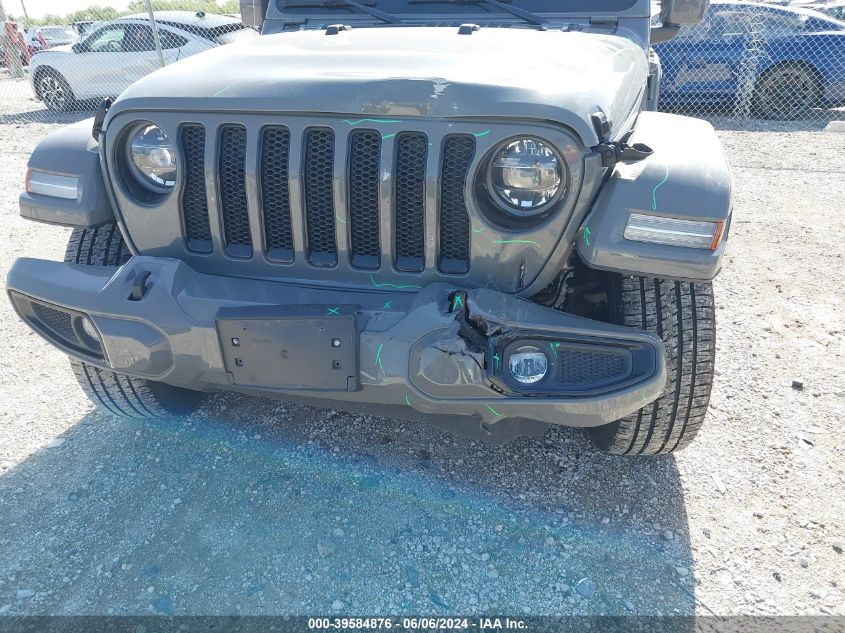 2022 Jeep Wrangler Unlimited High Altitude 4X4 VIN: 1C4HJXEGXNW185290 Lot: 39584876