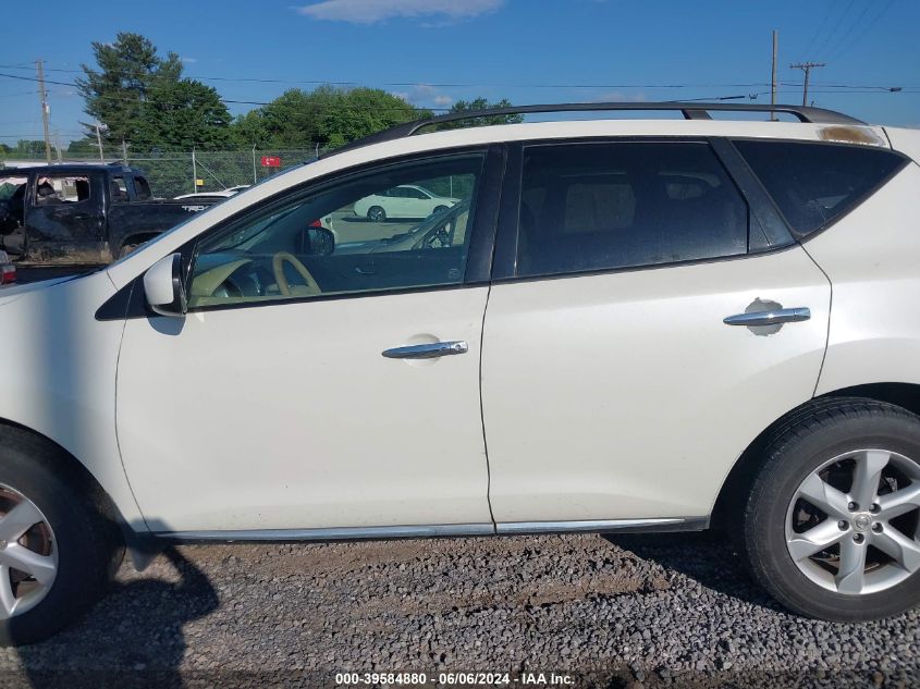 2009 Nissan Murano Sl VIN: JN8AZ18W39W119099 Lot: 39584880